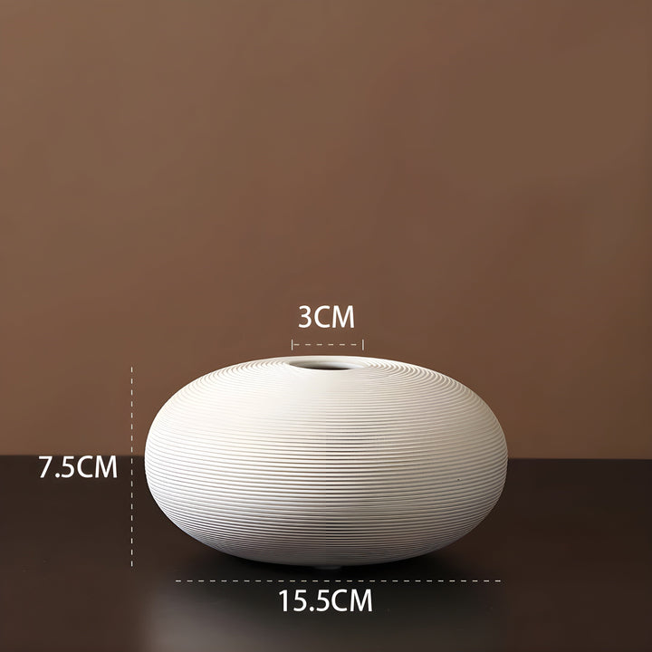 Minimalistisk Handgjord Keramisk Zen Vasen