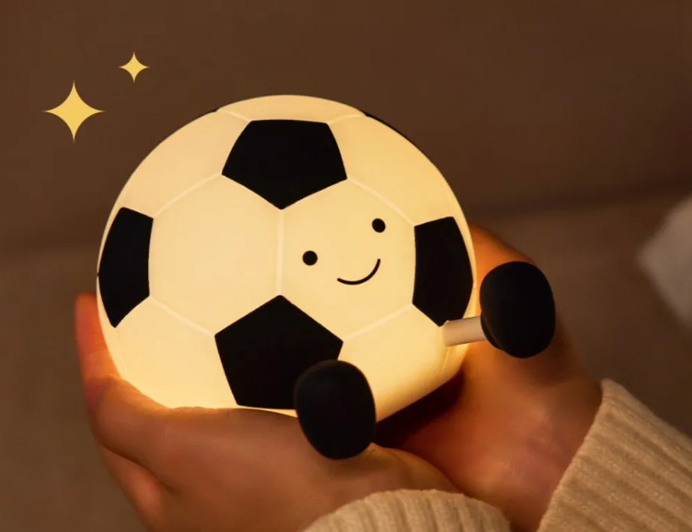 Uppladdningsbar Fotboll Silikon Nattlampa – GlowKick
