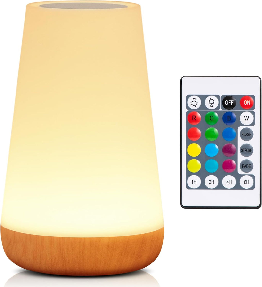Nattljus, LED Touch Sänglampa, 13 RGB Färger som Växlar