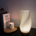 USB-Dreven & Elegant Vågmönster Bordslampa | WaveGlow