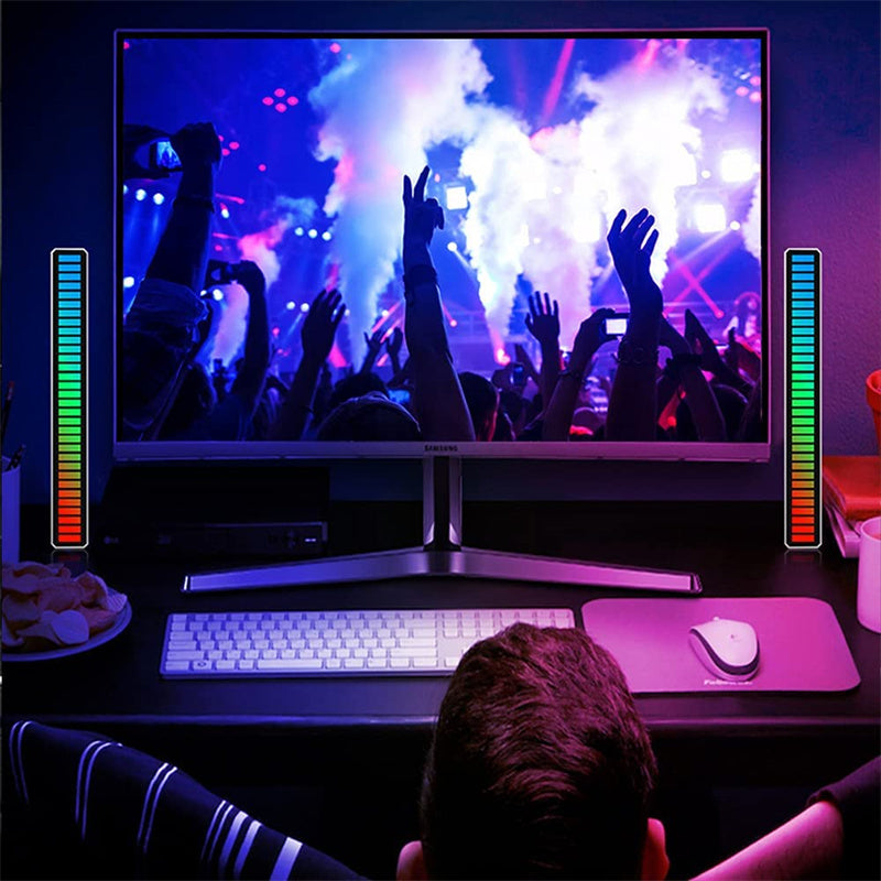 Trådlös ljudstyrd RGB-ljusramp