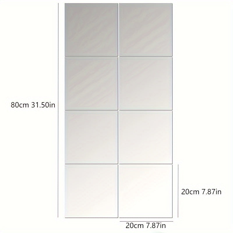 EleganceMirror – Lyxiga 3D Akryl Spegelplattor Set