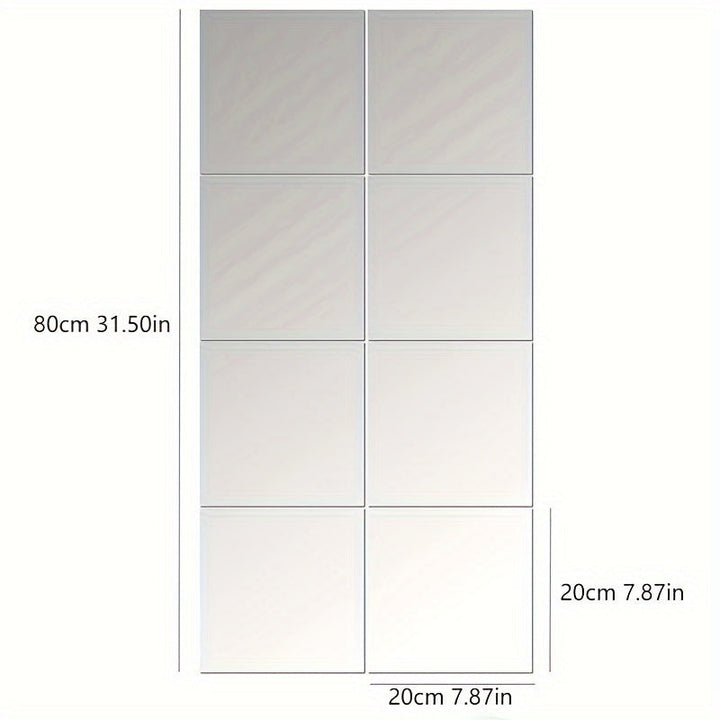 EleganceMirror – Lyxiga 3D Akryl Spegelplattor Set