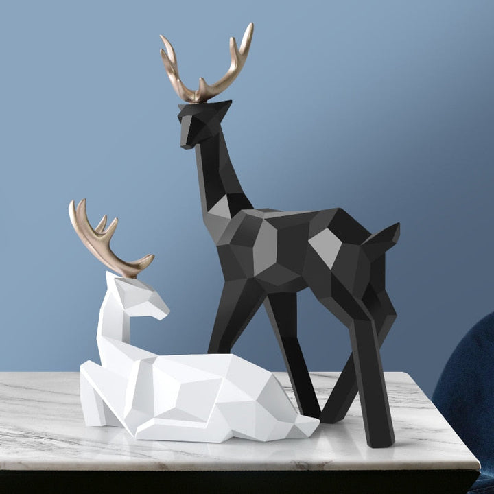 Abstrakta Hjortfigurer Par