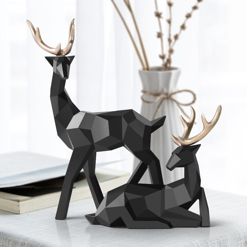 Abstrakta Hjortfigurer Par