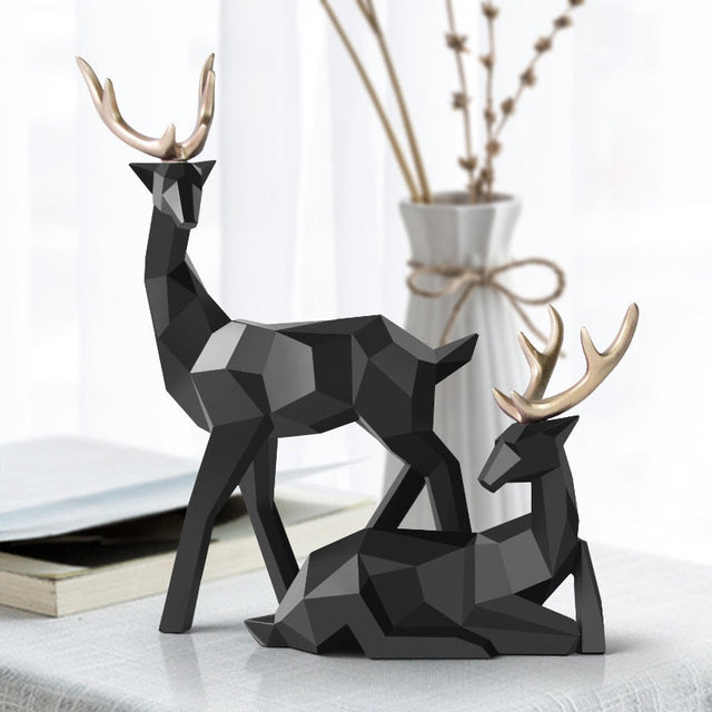 Abstrakta Hjortfigurer Par