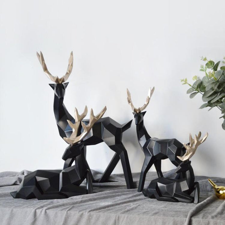 Abstrakta Hjortfigurer Par