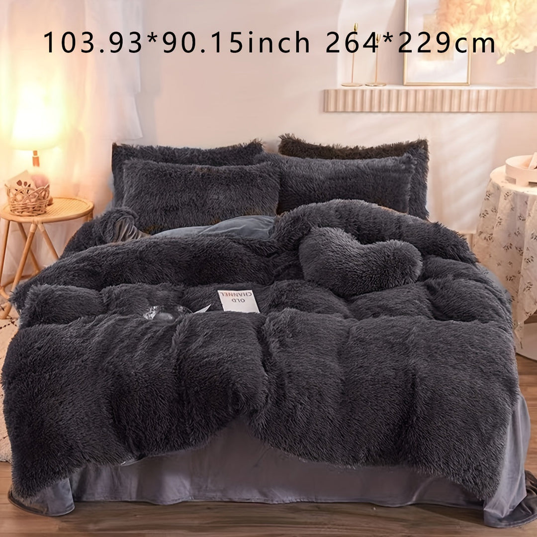 Lyxigt Sammet Duvet Täcke Set för Ultimat Komfort