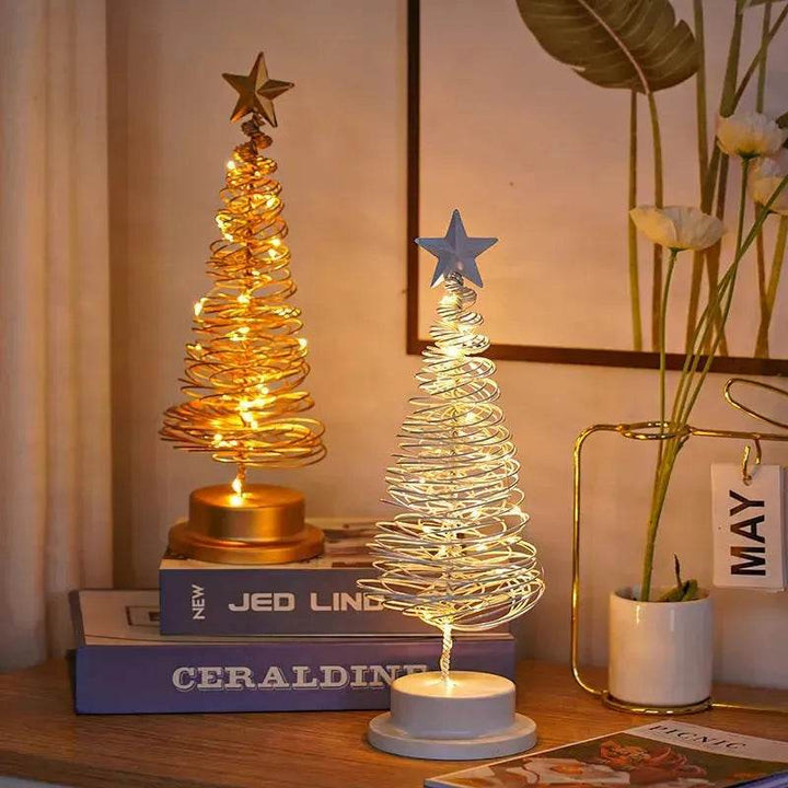 Spiral LED-ljuskälla Julgran Dekoration Nattljus Ornament