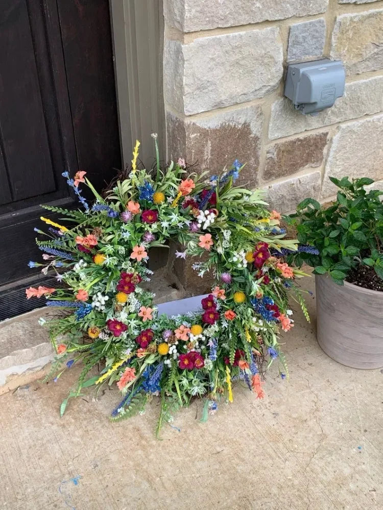 Handgjord Texas Vildblomsterkrans