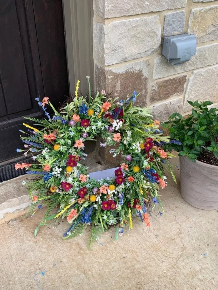 Handgjord Texas Vildblomsterkrans