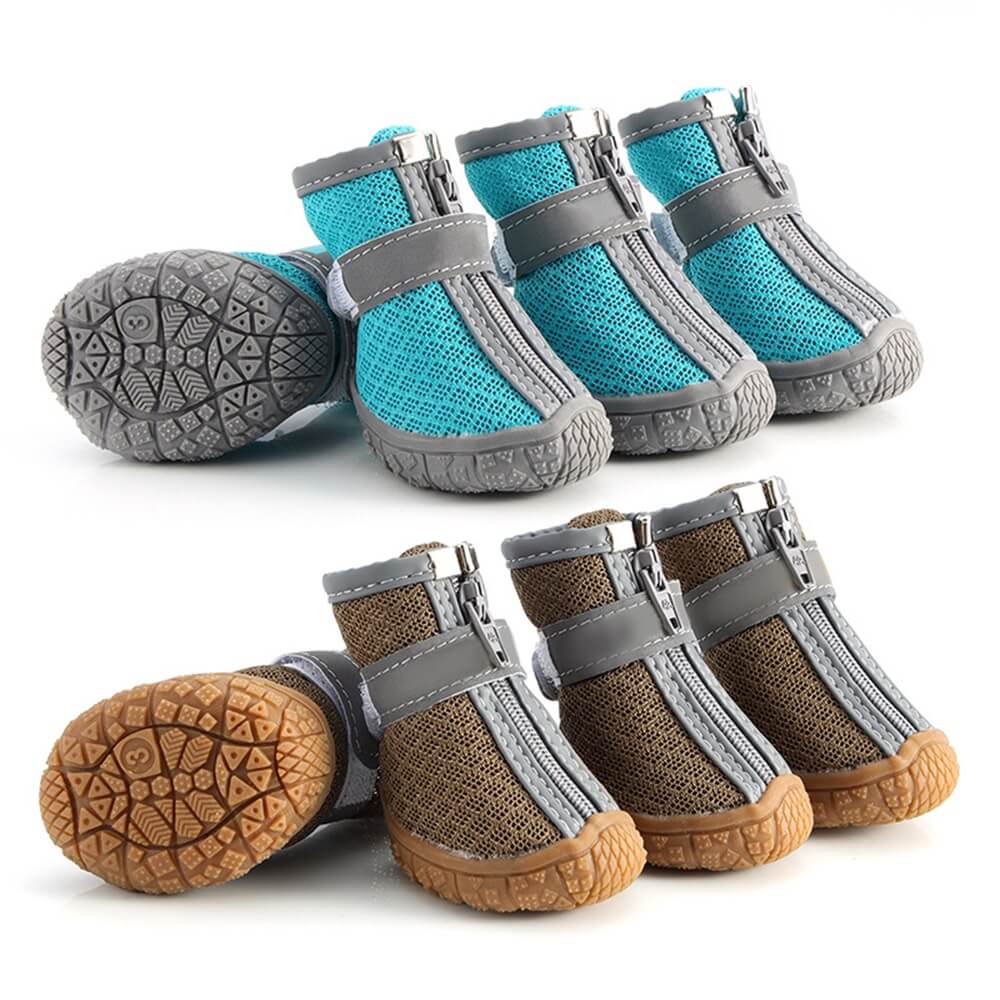 Hållbara utomhus hundskor med mesh - All-terrain tass skydd