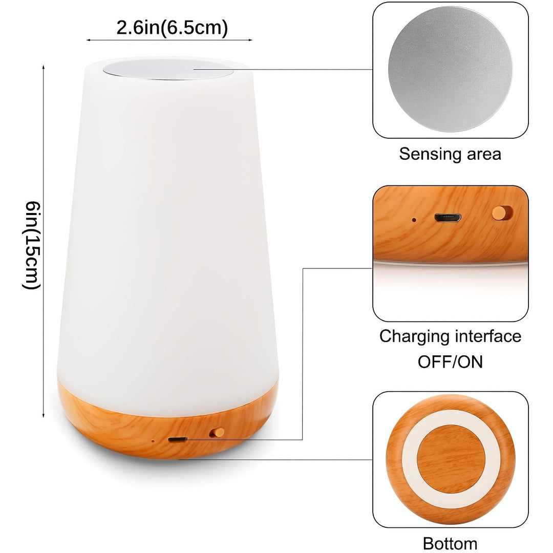 SpaceGlow – Trådlös LED Nattlampa med Timer