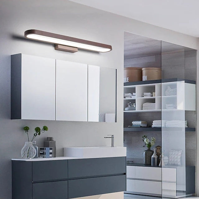 Leigh modern vägglampa linjär, Guld, Sovrum/Badrum, Metall