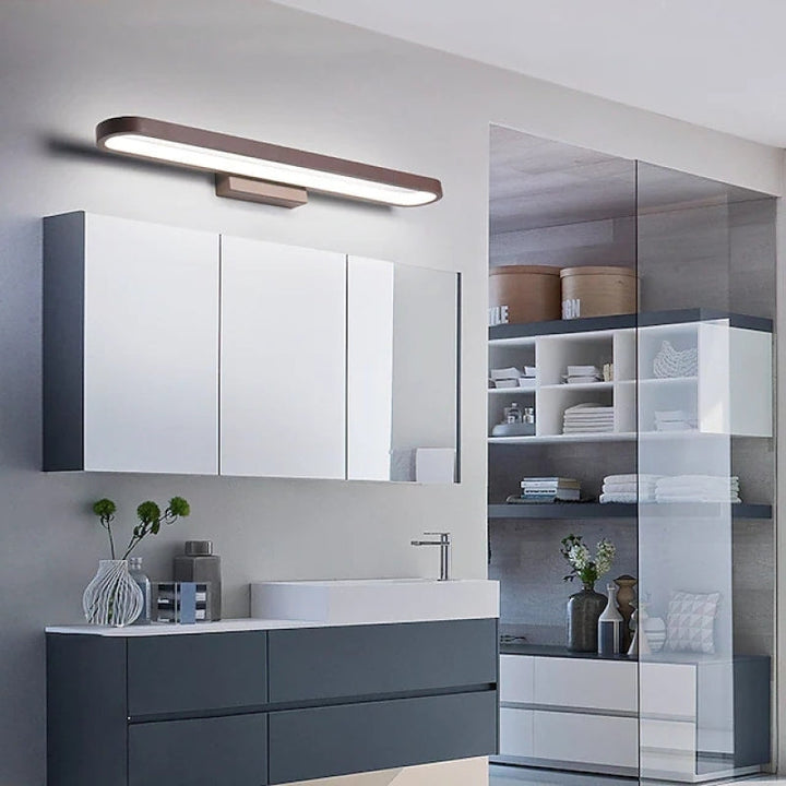 Leigh modern vägglampa linjär, Guld, Sovrum/Badrum, Metall