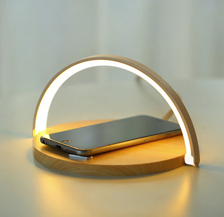 Bowlight Design | Atmosfärisk 3-i-1 Nattlampa med Trådlös Laddning