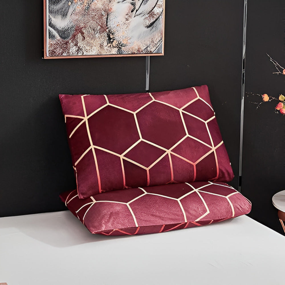 Golden Cosmo Hive | 3-delade Duvet-set