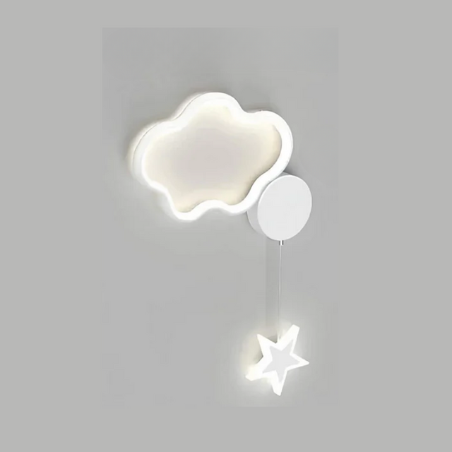 DreamLight | Magisk Vägglampa med Moln, Stjärnor och Måne