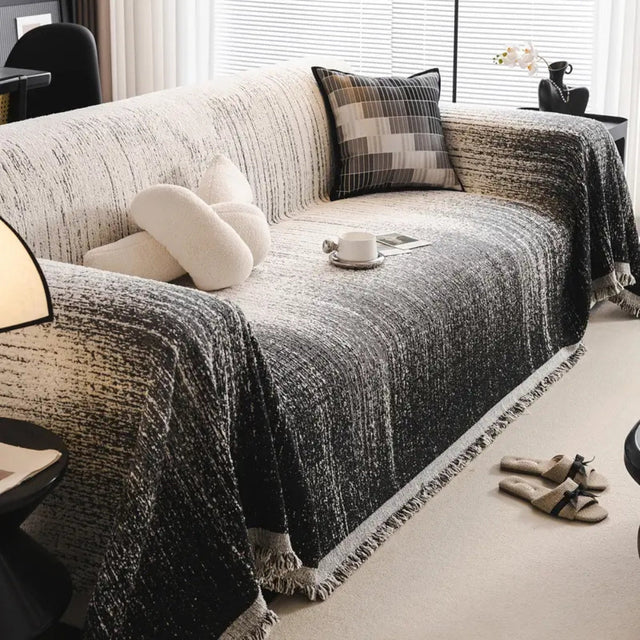 Neutral Ton Chenille Sofföverdrag