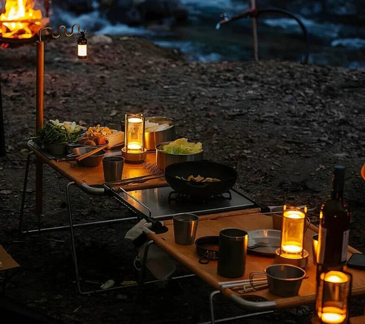 Vattentät och Portabel Kristall Bordslampa - AuroraGlow