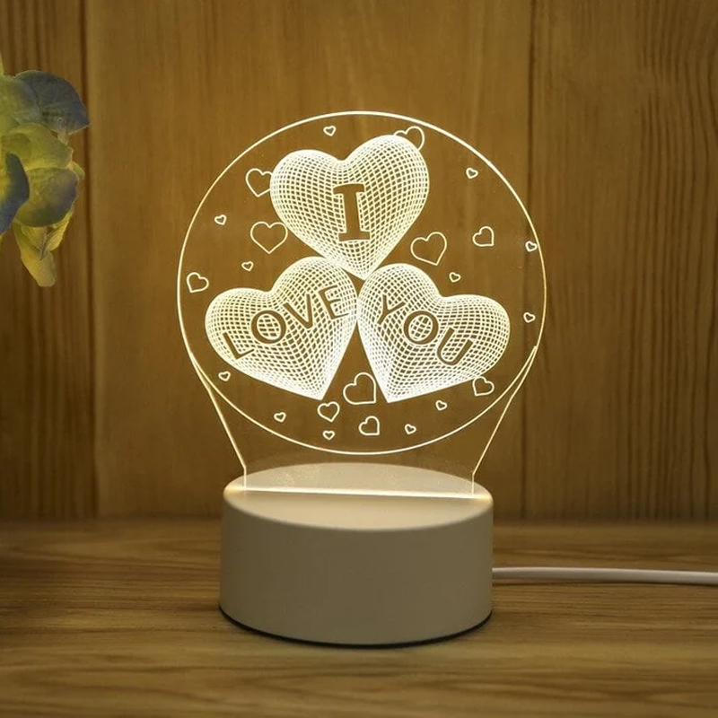 3D Nattlampa Usb