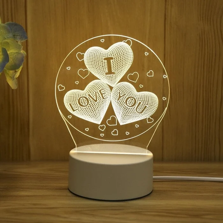 3D Nattlampa Usb