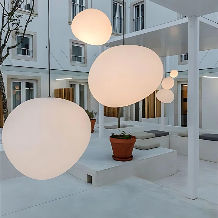 GloStone | Elegant Glaskelap Pendantlampa