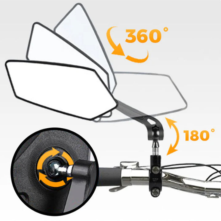 360° roterbar och justerbar cykelbackspegel
