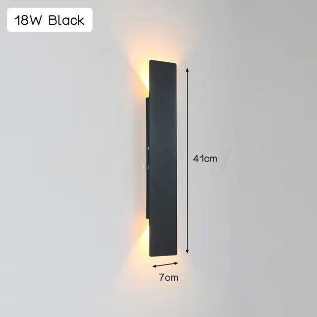 Ljus - Modern väderbeständig LED-vägglampa i aluminium för utomhusbruk