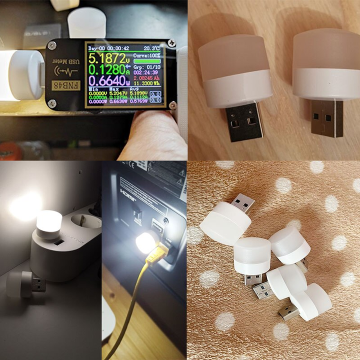 USB LED Ögon Skydd Liten Nattlampa