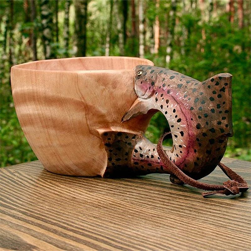 Handsnidad Djurod Wooden Cup