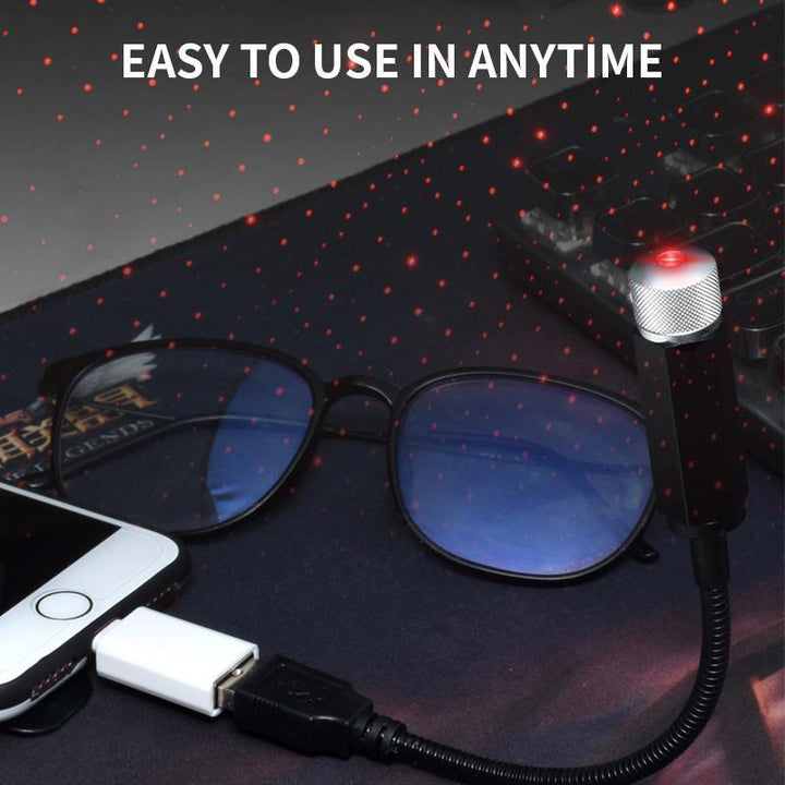Bil och Bostads Tak Romantisk USB Nattlampa
