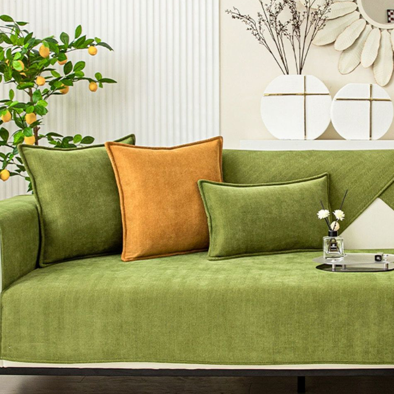 Herringbone Chenille Tyg Möbel Skyddsoffapåse |