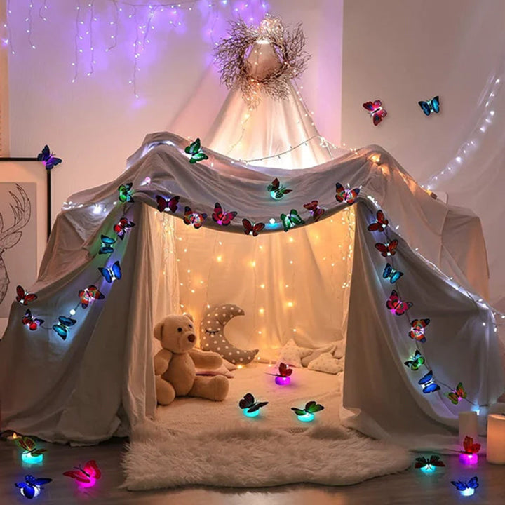 3D LED Fjäril Dekoration Nattlampa
