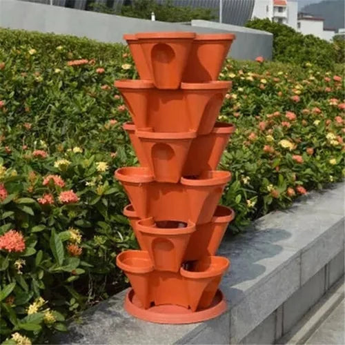 Vertikal Trädgård - PlantStack - Platsbesparande - Grön Gitterlösning