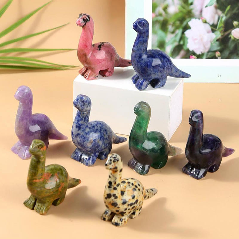2,5 tum Kristall Dinosaur Hemdekoration Ädelsten Dekor