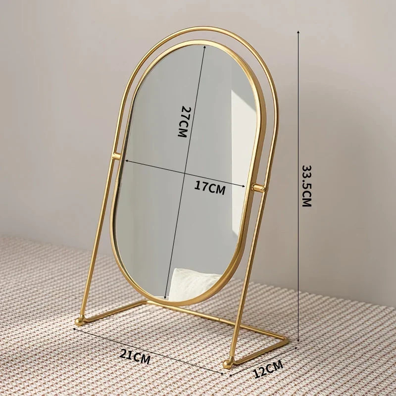 Stort Minimalistiskt Skrivbordsspegel för Makeup