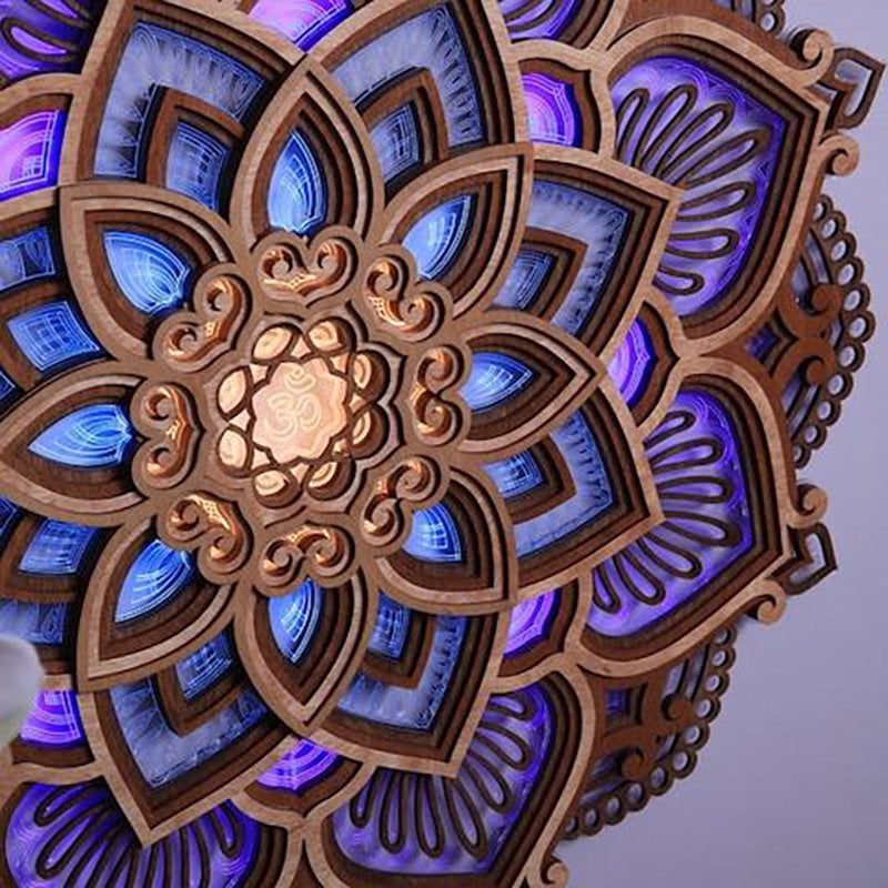 Mandala Yoga Rum Nattlampa LED