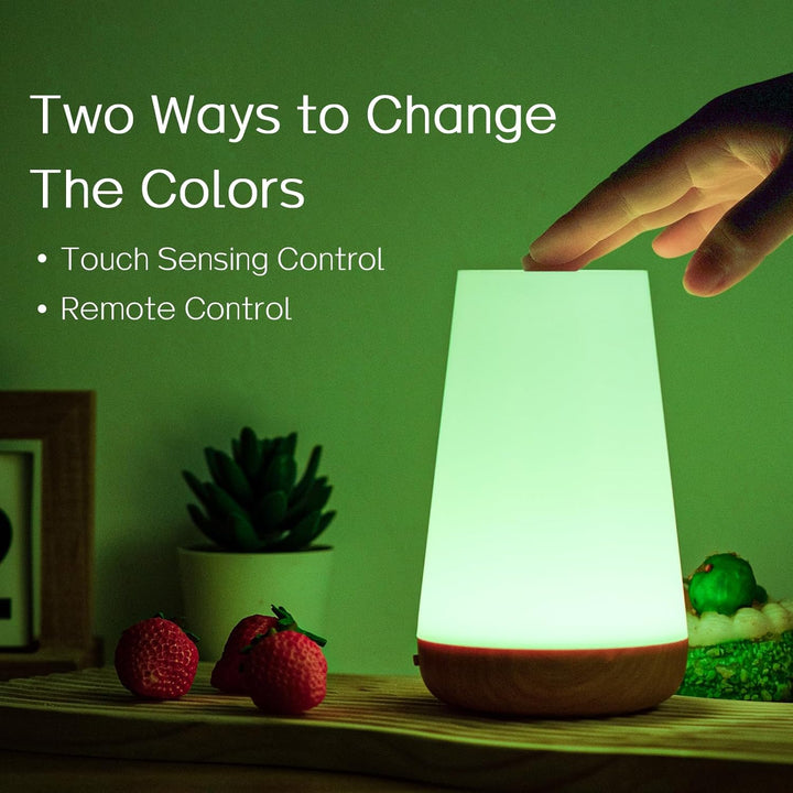 Nattljus, LED Touch Sänglampa, 13 RGB Färger som Växlar