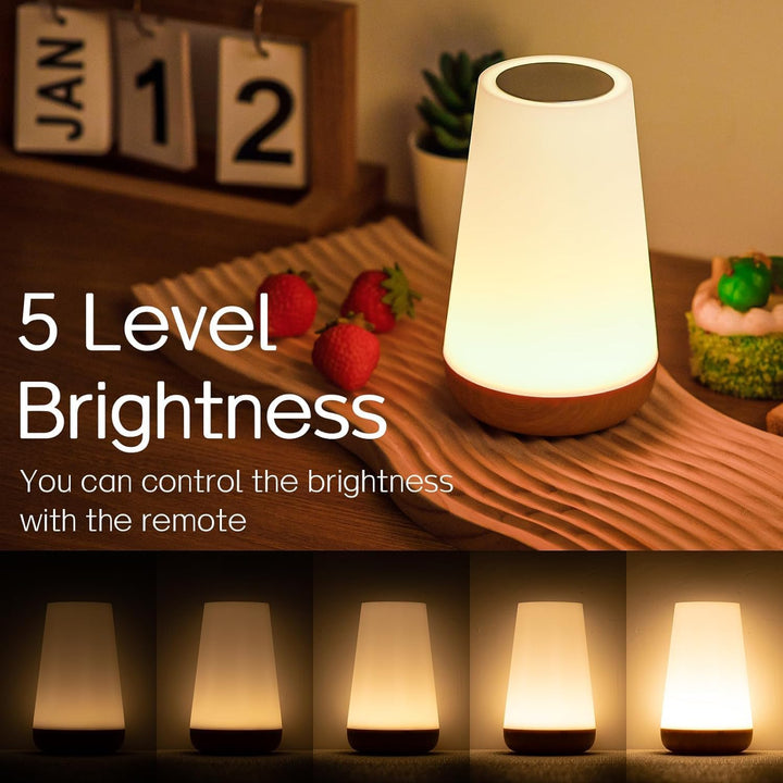 Nattljus, LED Touch Sänglampa, 13 RGB Färger som Växlar