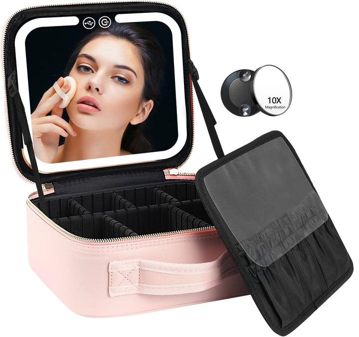 Lyxig Makeup Organizer med Belyst Spegel