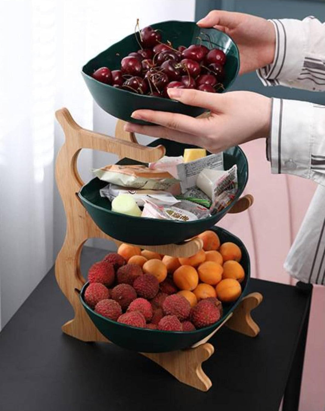 FruitTower - Elegant Metallfruktställ