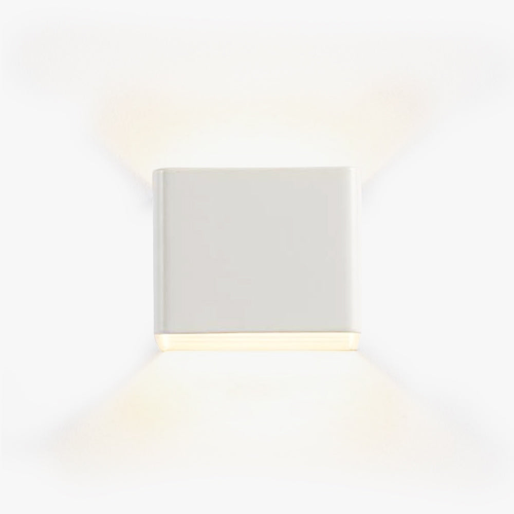 Modern fyrkantig vägglampa