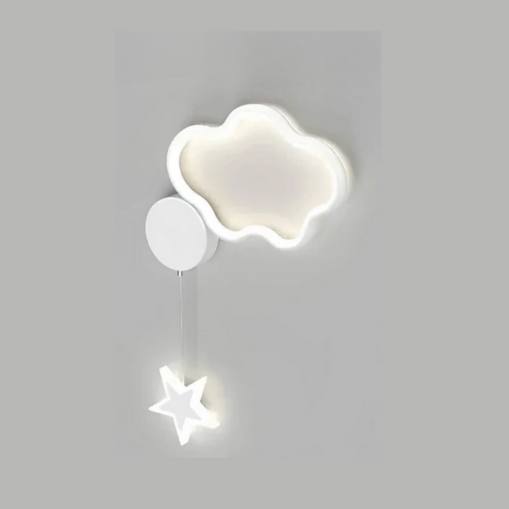 DreamLight | Magisk Vägglampa med Moln, Stjärnor och Måne