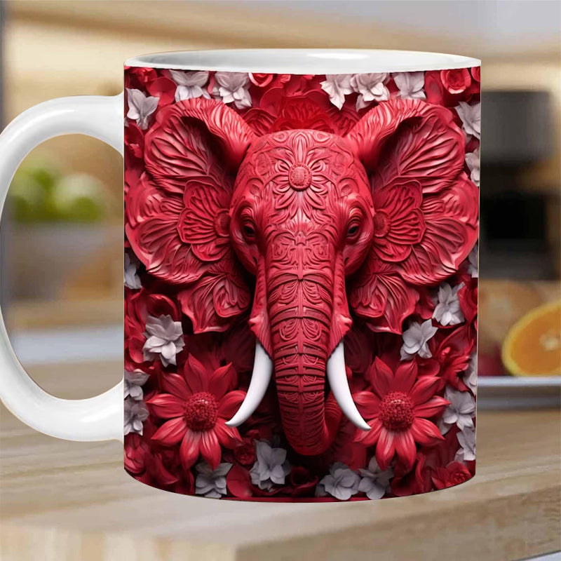 3D Elefant Blomkrus
