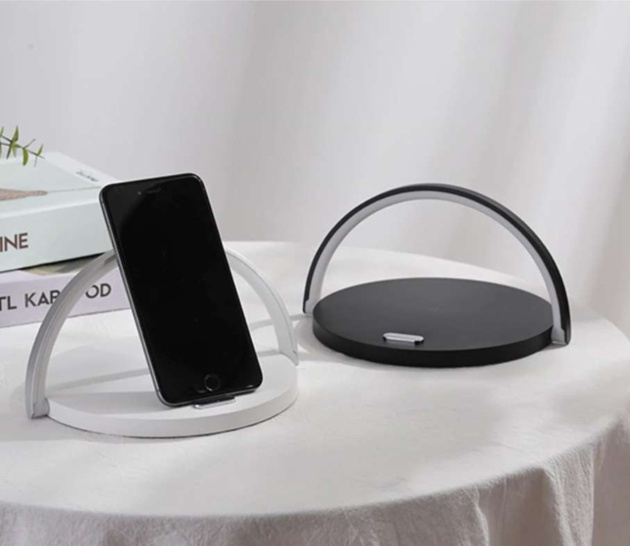 Bowlight Design™ - Stilig 3-i-1 Nattlampa med Qi-laddare