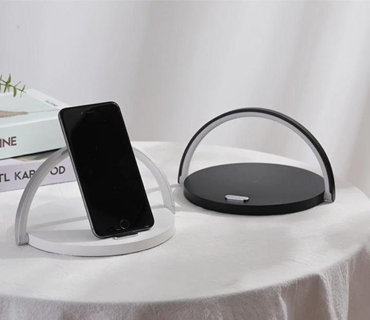 Bowlight Design™ - Stilig 3-i-1 Nattlampa med Qi-laddare