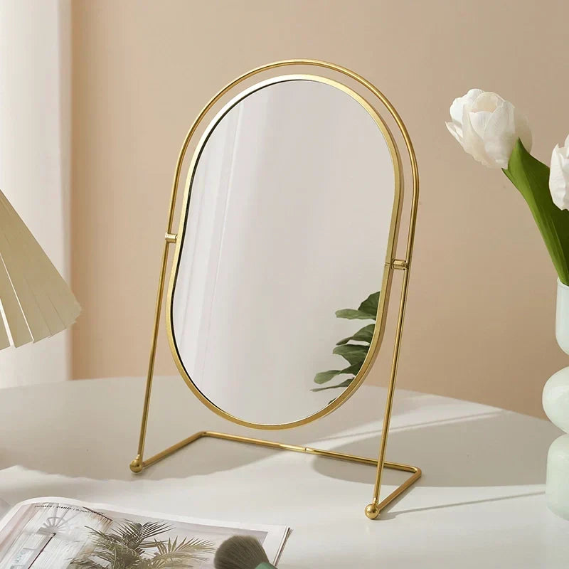Stort Minimalistiskt Skrivbordsspegel för Makeup