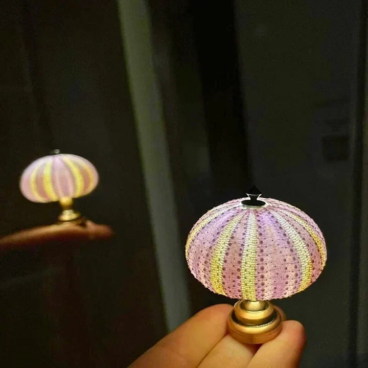 LumiCraft – Unik DIY bordslampa med naturlig sjöborre för en mysig inredning
