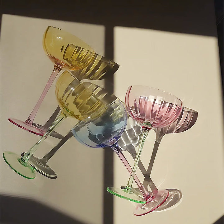 färgade Pumpa Glas